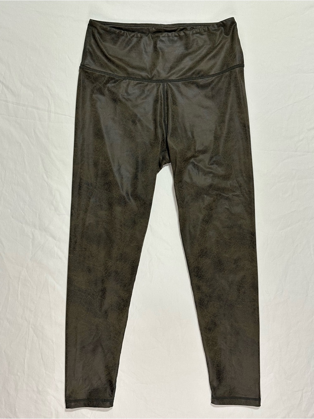 Cut The Frill Faux Leather High-Waist Leggings